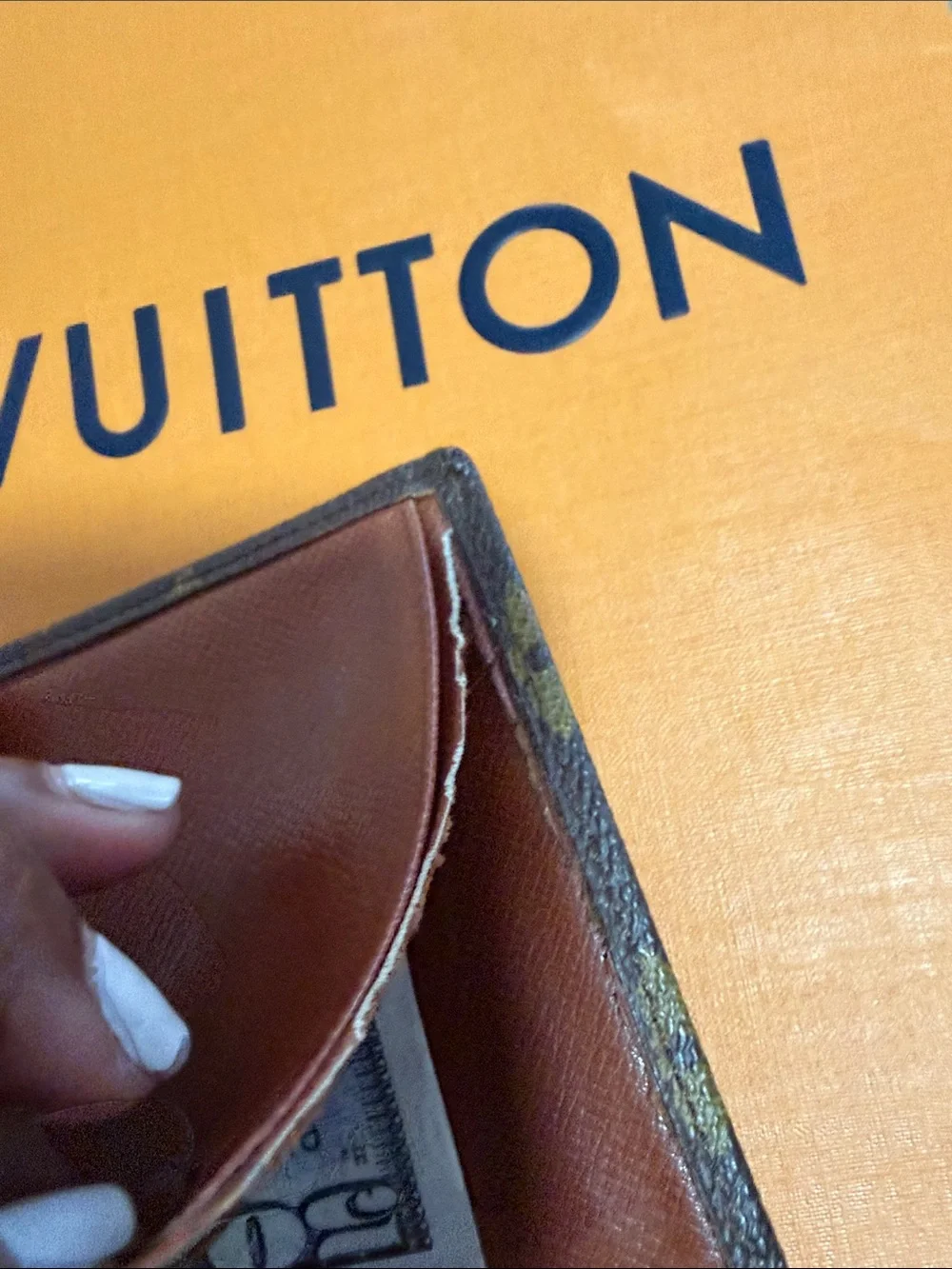 Authentic Vintage Vuitton Monogram Canvas Long Wallet•April 1984